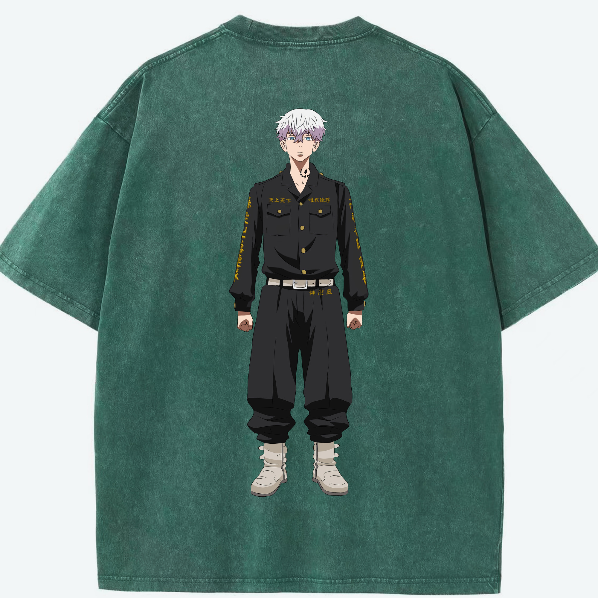 （画像用） 東京リベンジャーズ Tokyo Revengers 綿100% ヴィンテージ風 半袖Tシャツ（背面プリント）